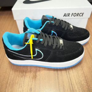 Tênis AIR Force Camurça preto e marrom FJ416-0-001