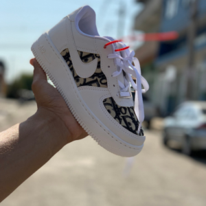 Tênis Nike Stussy x Air Force 1 Low Fossil - CZ9084-200